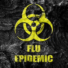 Fototapeta premium Flu virus concept background