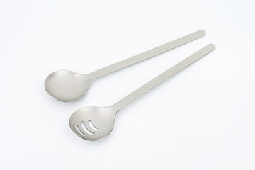 metal salad servers