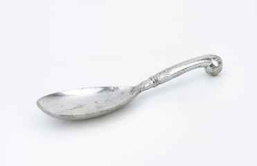 antique serving spoon