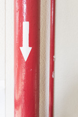 Red Pipe with Directrion