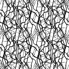 A lot of branches without leafes. Seamless abstract pattern