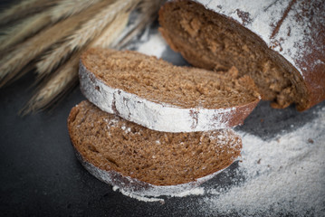 Homemade whole grain bread