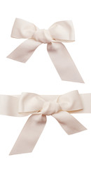 Decorational two bow isolated over white background