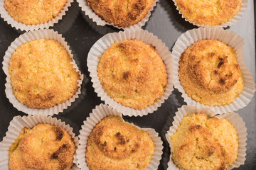 Close up of homemade coconut macaroons