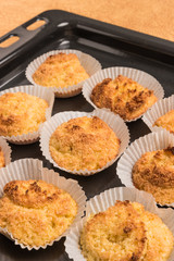 Close up of homemade coconut macaroons
