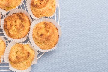 Close up of homemade coconut macaroons