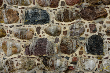 Ancient masonry texture of a medieval castle