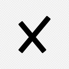 Obraz premium Wrong mark icon