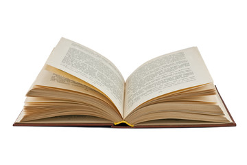 open book isolated on white background