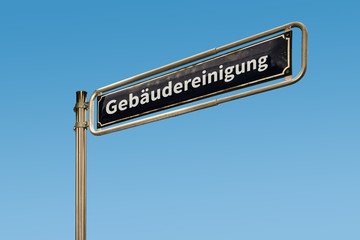 Schild 64 - Gebäudereinigung