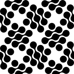Seamless Curved Shape Pattern