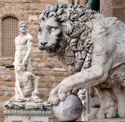 Medici Löwe & Herkules und Cacus, Florenz