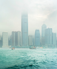 Fototapeta premium Moody Hong Kong
