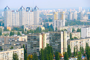 Kiev left bank skyline, Ukraine