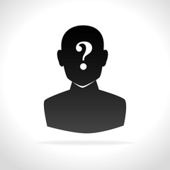 confused person design 