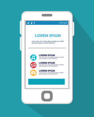 mobile infographic design