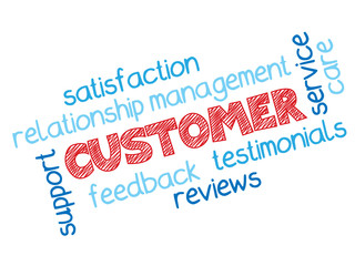 CUSTOMER Radial Tag Cloud