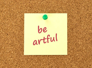 Blank yellow sticky note
