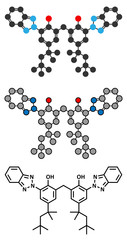 Bisoctrizole sunscreen molecule. 