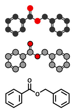 Benzyl benzoate drug molecule. Used as acaricide, scabicide, etc