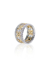 diamond gold wedding engagement band ring