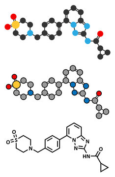 Filgotinib Anti-inflammatory Drug Molecule. Janus Kinase 1 Inhibitor