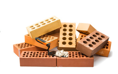 bricks isolated
