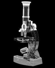 Scientific microscope. medicine