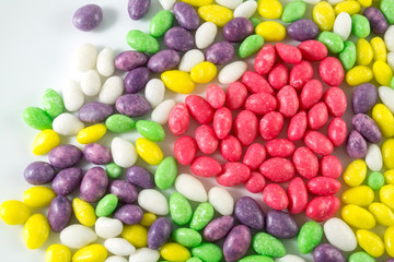 colorful candy sweets red candy heart-shaped, background texture
