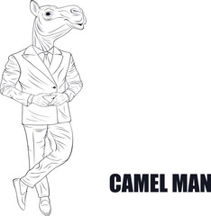 Cartoon character camel