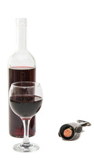wine bottle isolated