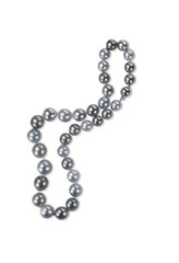 Beatiful pearl necklace isolated on a background