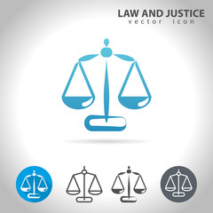 justice blue icon