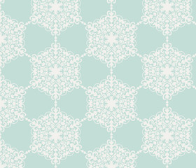 Lace round ornament pattern. Vector