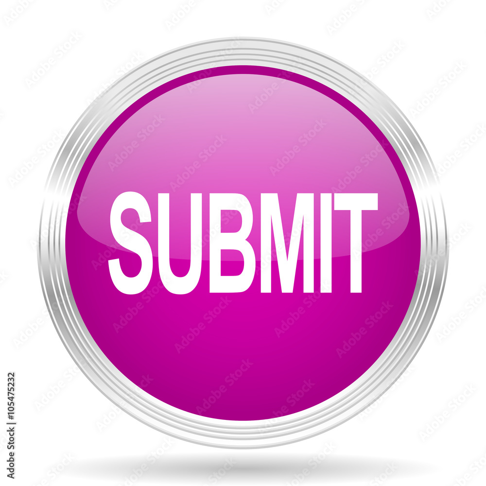 Poster submit pink modern web design glossy circle icon