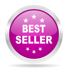 best seller pink modern web design glossy circle icon