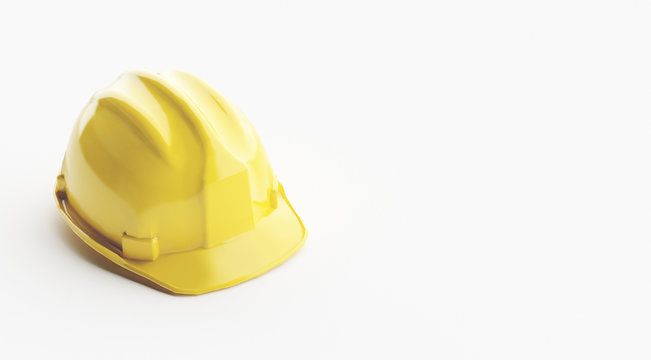 Elmetto di protezione giallo operaio