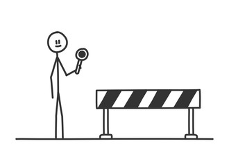 sm strassensperre mit kelle I