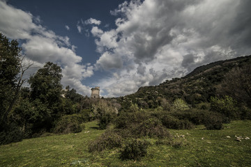 Fototapeta na wymiar Torre di acquapuzza - Sermoneta