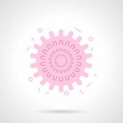 Virion flat color design vector icon