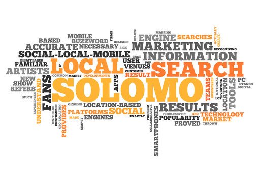 Word Cloud Solomo Marketing