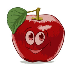 cartoon apple