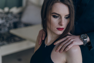 Portrait of beautiful fashion couple