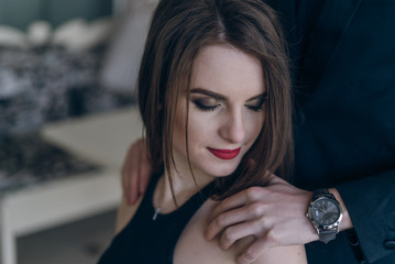 Portrait of beautiful fashion couple