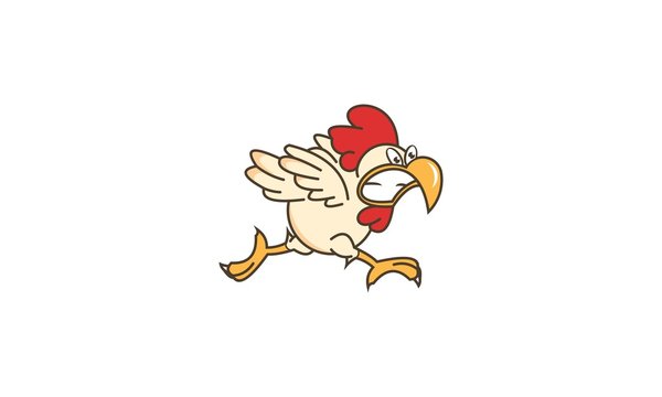 Chicken Angry Run Logo
