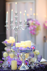 Part of stylish party or date interior