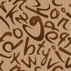 Seamless texture made up of letters. Seamless pattern with alphabet. Vector seamless pattern