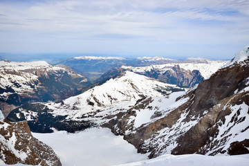 Fototapeta na wymiar Landscape view of Mt. Jungfrau