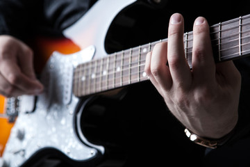 guitarist playing guitar
