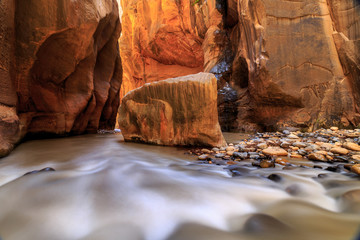 Rock and water stream